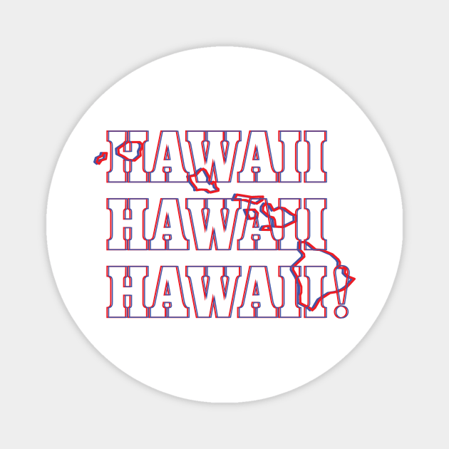 Hawaii State Map & Label Magnet by Ignition